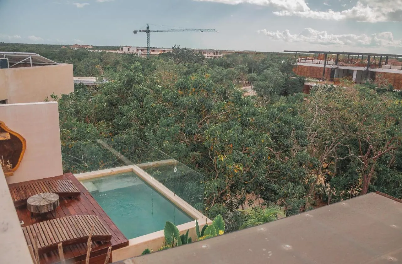 Kataleya Tulum By Zaazil - Stylish & Luxury Penthouse & Apartment , Up To 16 People, Private Pool, Private Hot Tub, Terrace And Roof Top In Luum Zama In The Jungle