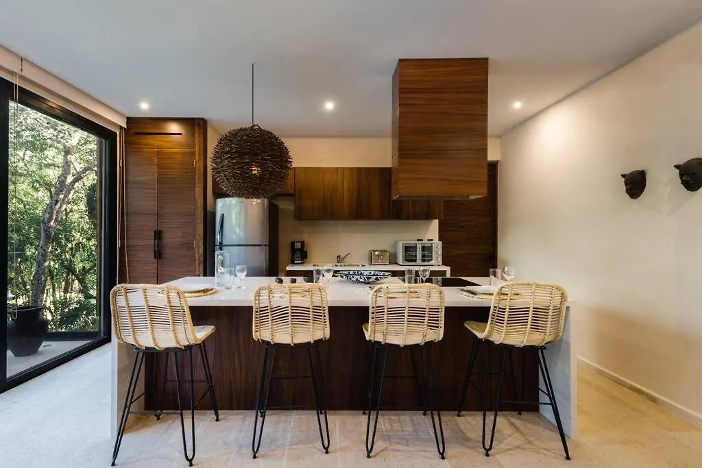 Kataleya Tulum By Zaazil - Stylish & Luxury Penthouse & Apartment , Up To 16 People, Private Pool, Private Hot Tub, Terrace And Roof Top In Luum Zama In The Jungle Mexico