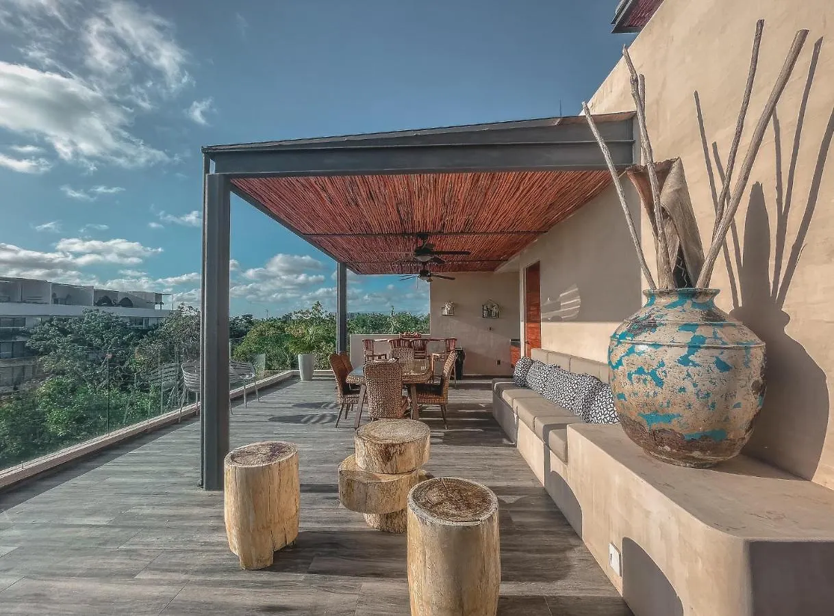 Kataleya Tulum By Zaazil - Stylish & Luxury Penthouse & Apartment , Up To 16 People, Private Pool, Private Hot Tub, Terrace And Roof Top In Luum Zama In The Jungle